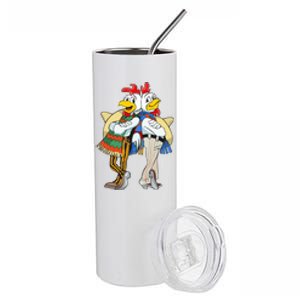 The Los Pollos Cool Vector Design New Stainless Steel Tumbler