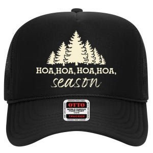 Twilight Lover Pine Forest Hoa Hoa Hoa Hoa Hoa Cozy Season High Crown Mesh Back Trucker Hat