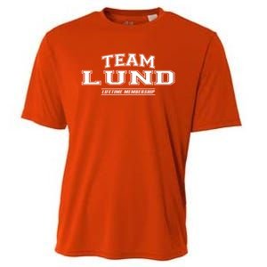 Team Lund Proud Family Surname Last Name Gift Cooling Performance Crew T-Shirt