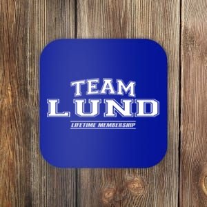 Team Lund Proud Family Surname Last Name Gift Coaster