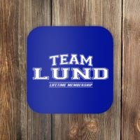 Team Lund Proud Family Surname Last Name Gift Coaster