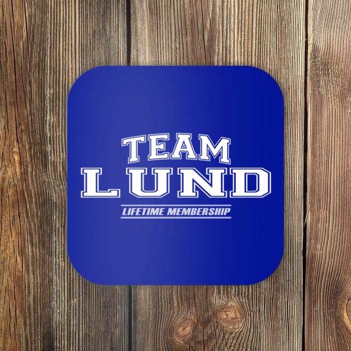 Team Lund Proud Family Surname Last Name Gift Coaster