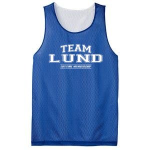 Team Lund Proud Family Surname Last Name Gift Mesh Reversible Basketball Jersey Tank