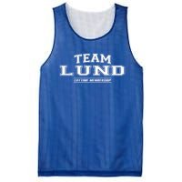 Team Lund Proud Family Surname Last Name Gift Mesh Reversible Basketball Jersey Tank