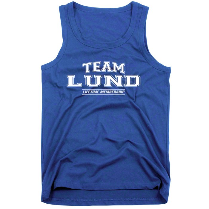 Team Lund Proud Family Surname Last Name Gift Tank Top