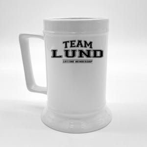 Team Lund Proud Family Surname Last Name Gift Beer Stein