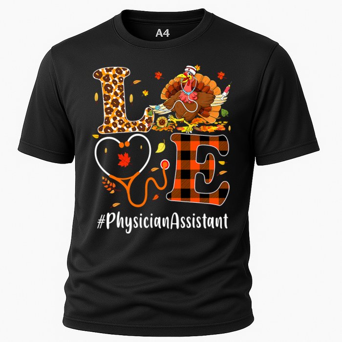 Thanksgiving Love Physician Assistant Leopard Funny Cooling Performance Crew T-Shirt