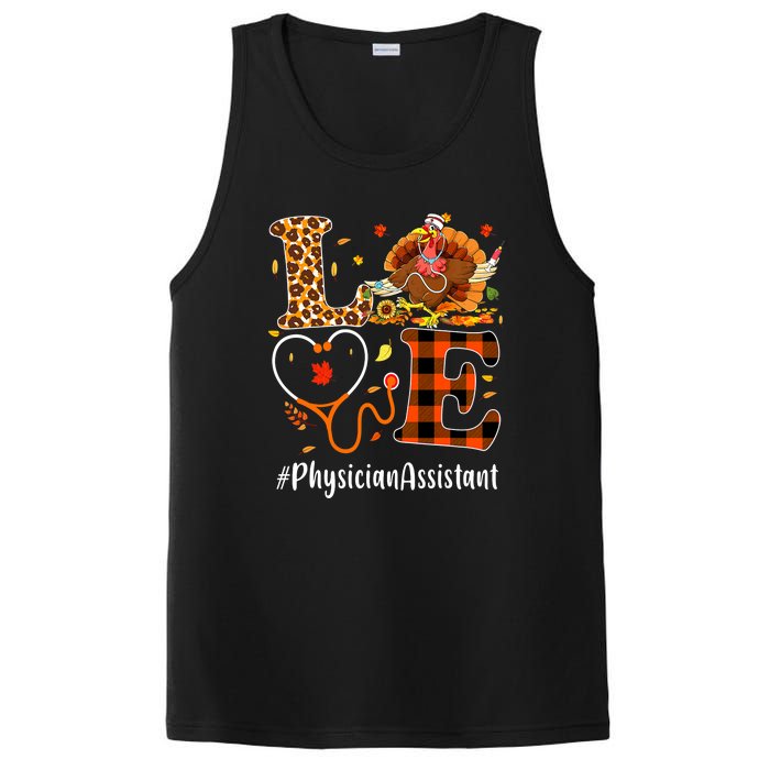 Thanksgiving Love Physician Assistant Leopard Funny PosiCharge Competitor Tank