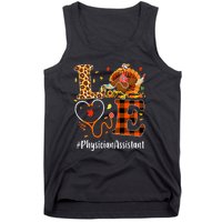 Thanksgiving Love Physician Assistant Leopard Funny Tank Top