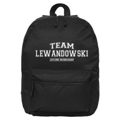 Team Lewandowski Proud Family Surname 16 in Basic Backpack