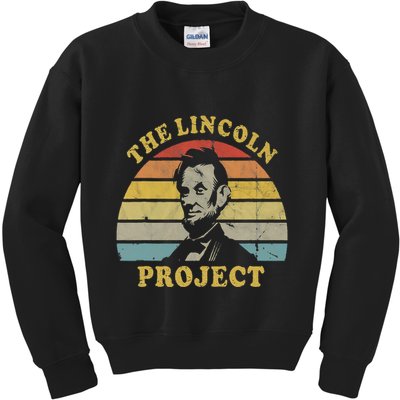The Lincoln Project Thank You Save The USA Vintage Patriotic Kids Sweatshirt