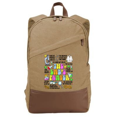 The Lab’s Prayer Lab Week 2025 Laboratory MLS MLT Scientist  Cotton Canvas Backpack