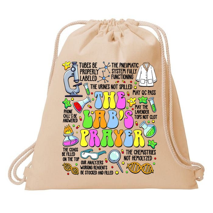 The Lab’s Prayer Lab Week 2025 Laboratory MLS MLT Scientist  Drawstring Bag