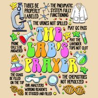 The Lab’s Prayer Lab Week 2025 Laboratory MLS MLT Scientist  Drawstring Bag