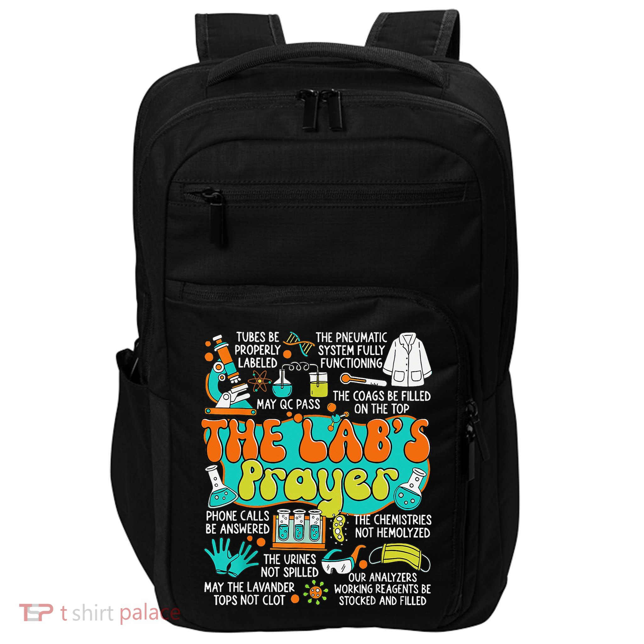 The Lab Prayer Lab Week 2025 Medical Laboratory Scientist Impact Tech Backpack