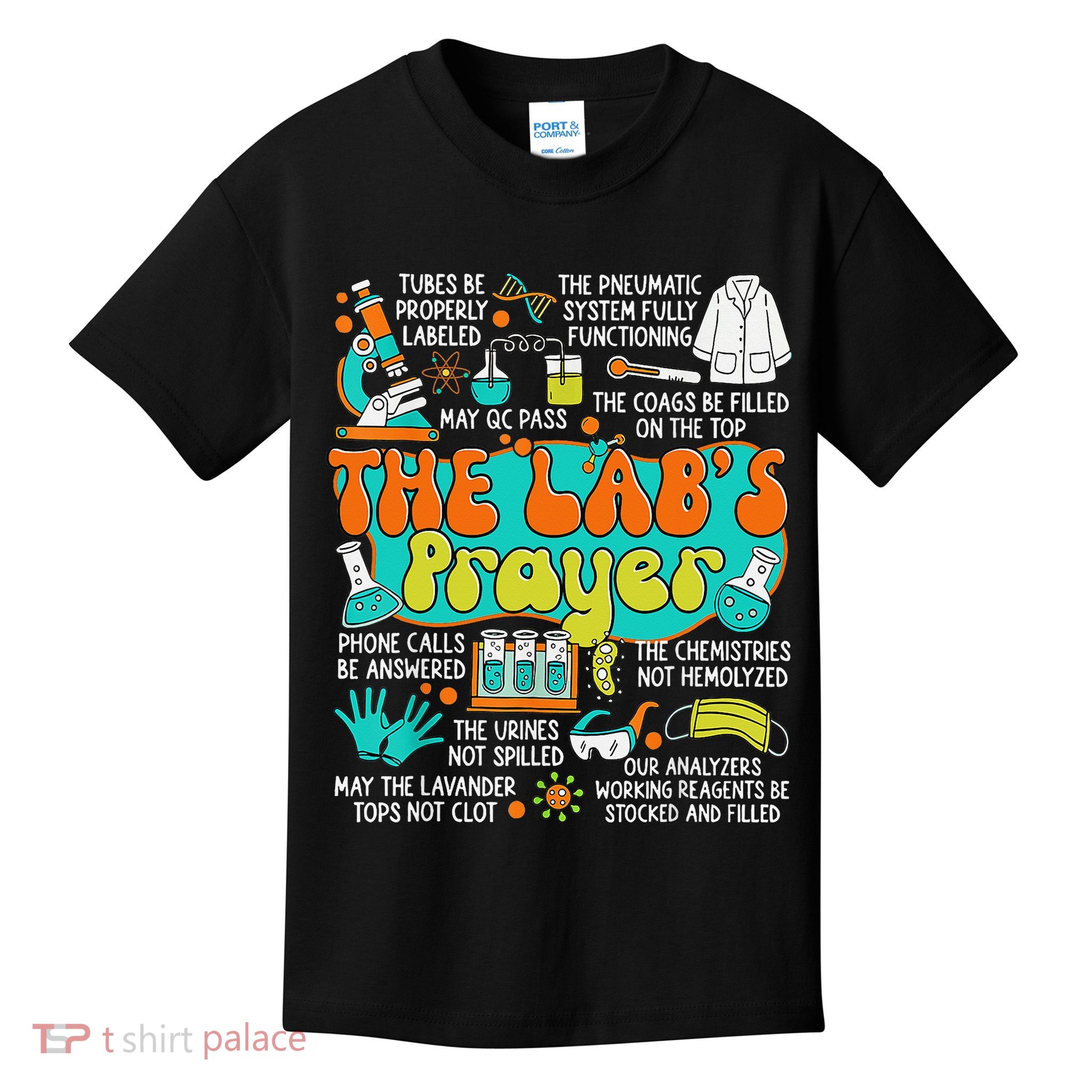 The Lab Prayer Lab Week 2025 Medical Laboratory Scientist Kids T-Shirt
