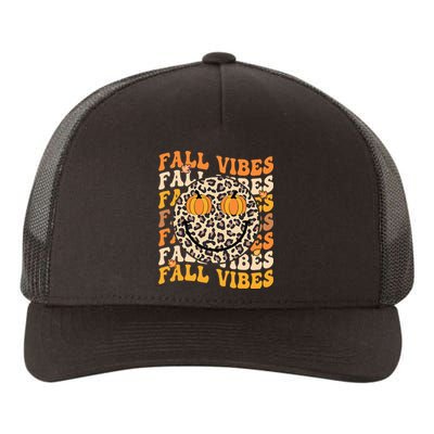 Thankful Leopard Print Fall Decorations Yupoong Adult 5-Panel Trucker Hat