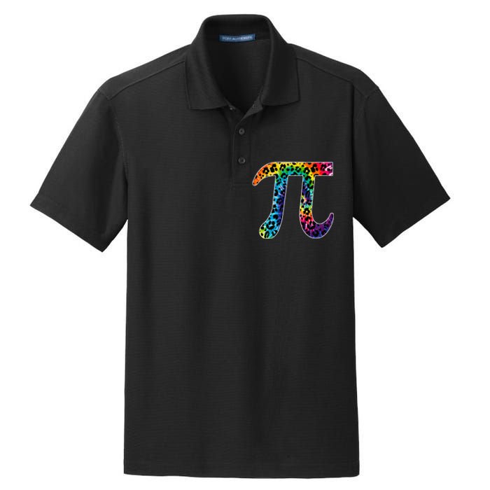 Tg Leopard Plaid Tie Dye Pi Day 3 14 Funny Math Lover Dry Zone Grid Polo