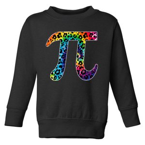 Tg Leopard Plaid Tie Dye Pi Day 3 14 Funny Math Lover Toddler Sweatshirt