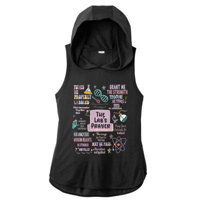 The LabS Prayer Medical Laboratory Scientist Lab Week 2024 Ladies PosiCharge Tri-Blend Wicking Draft Hoodie Tank