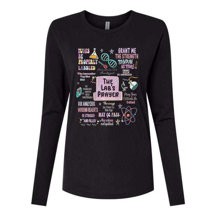 The LabS Prayer Medical Laboratory Scientist Lab Week 2024 Womens Cotton Relaxed Long Sleeve T-Shirt