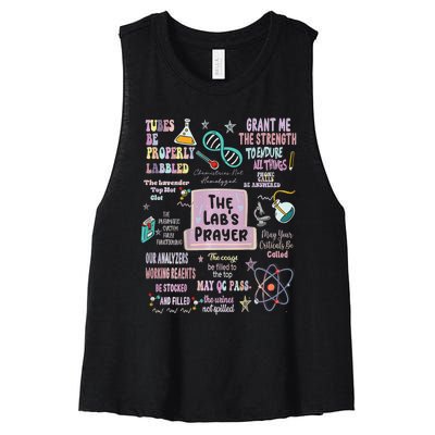 The LabS Prayer Medical Laboratory Scientist Lab Week 2024 Women's Racerback Cropped Tank