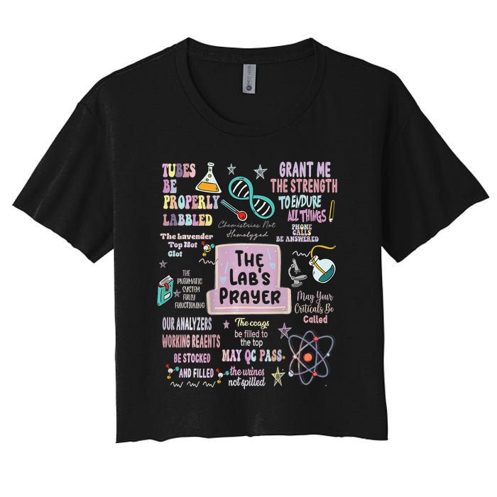 The LabS Prayer Medical Laboratory Scientist Lab Week 2024 Women's Crop Top Tee