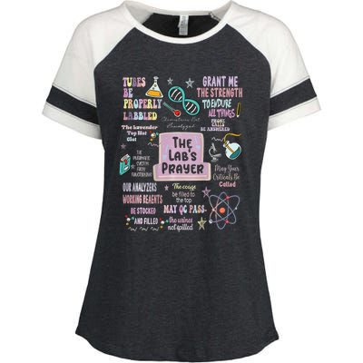 The LabS Prayer Medical Laboratory Scientist Lab Week 2024 Enza Ladies Jersey Colorblock Tee