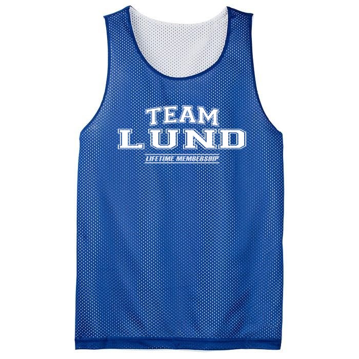 Team Lund Proud Family Surname Last Name Gift Cool Gift Mesh Reversible Basketball Jersey Tank