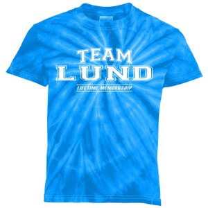 Team Lund Proud Family Surname Last Name Gift Cool Gift Kids Tie-Dye T-Shirt