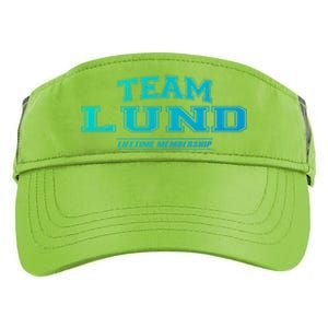 Team Lund Proud Family Surname Last Name Gift Cool Gift Adult Drive Performance Visor