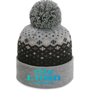 Team Lund Proud Family Surname Last Name Gift Cool Gift The Baniff Cuffed Pom Beanie