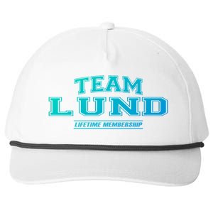 Team Lund Proud Family Surname Last Name Gift Cool Gift Snapback Five-Panel Rope Hat