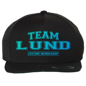 Team Lund Proud Family Surname Last Name Gift Cool Gift Wool Snapback Cap