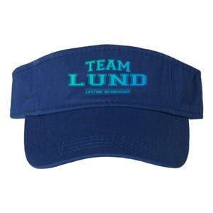 Team Lund Proud Family Surname Last Name Gift Cool Gift Valucap Bio-Washed Visor