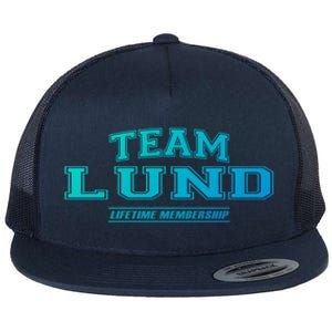 Team Lund Proud Family Surname Last Name Gift Cool Gift Flat Bill Trucker Hat