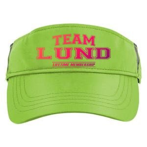 Team Lund Proud Family Surname Last Name Gift Cool Gift Adult Drive Performance Visor