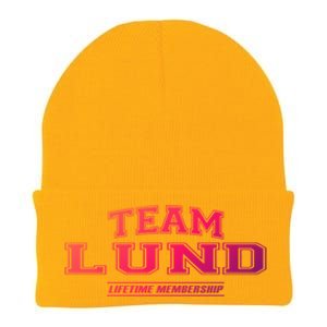 Team Lund Proud Family Surname Last Name Gift Cool Gift Knit Cap Winter Beanie