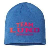 Team Lund Proud Family Surname Last Name Gift Cool Gift Sustainable Beanie