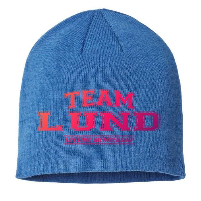 Team Lund Proud Family Surname Last Name Gift Cool Gift Sustainable Beanie