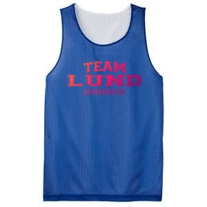 Team Lund Proud Family Surname Last Name Gift Cool Gift Mesh Reversible Basketball Jersey Tank