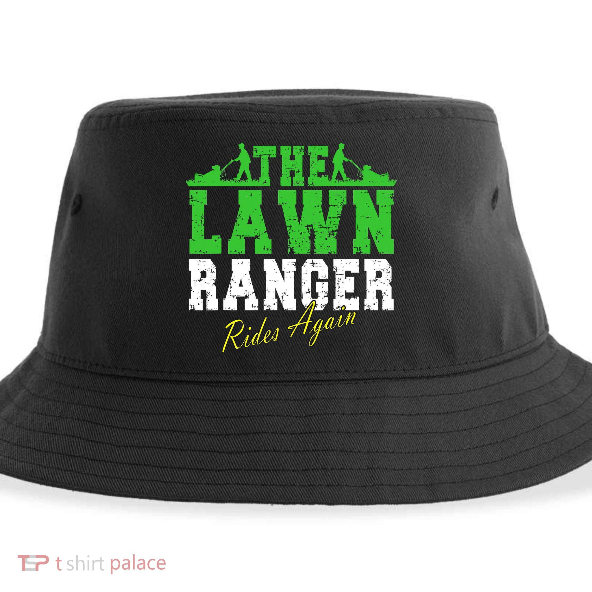 The Lawn Ranger Rides Again Lawn Mower Golf Sustainable Bucket Hat