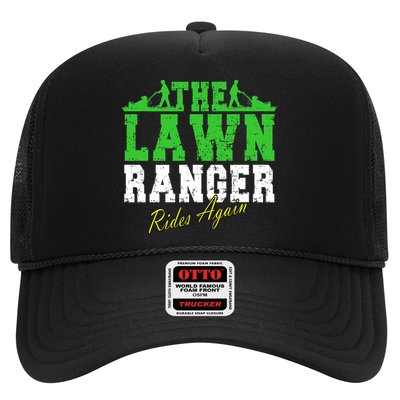 The Lawn Ranger Rides Again Lawn Mower Golf Trucker Hat
