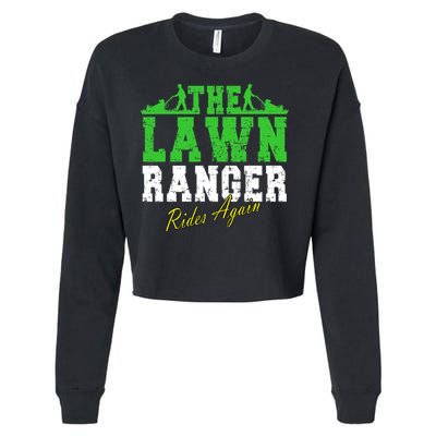 The Lawn Ranger Rides Again Lawn Mower Golf Cropped Pullover Crew