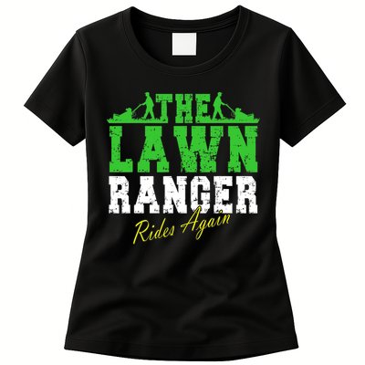 The Lawn Ranger Rides Again Lawn Mower Golf Womens T-Shirt