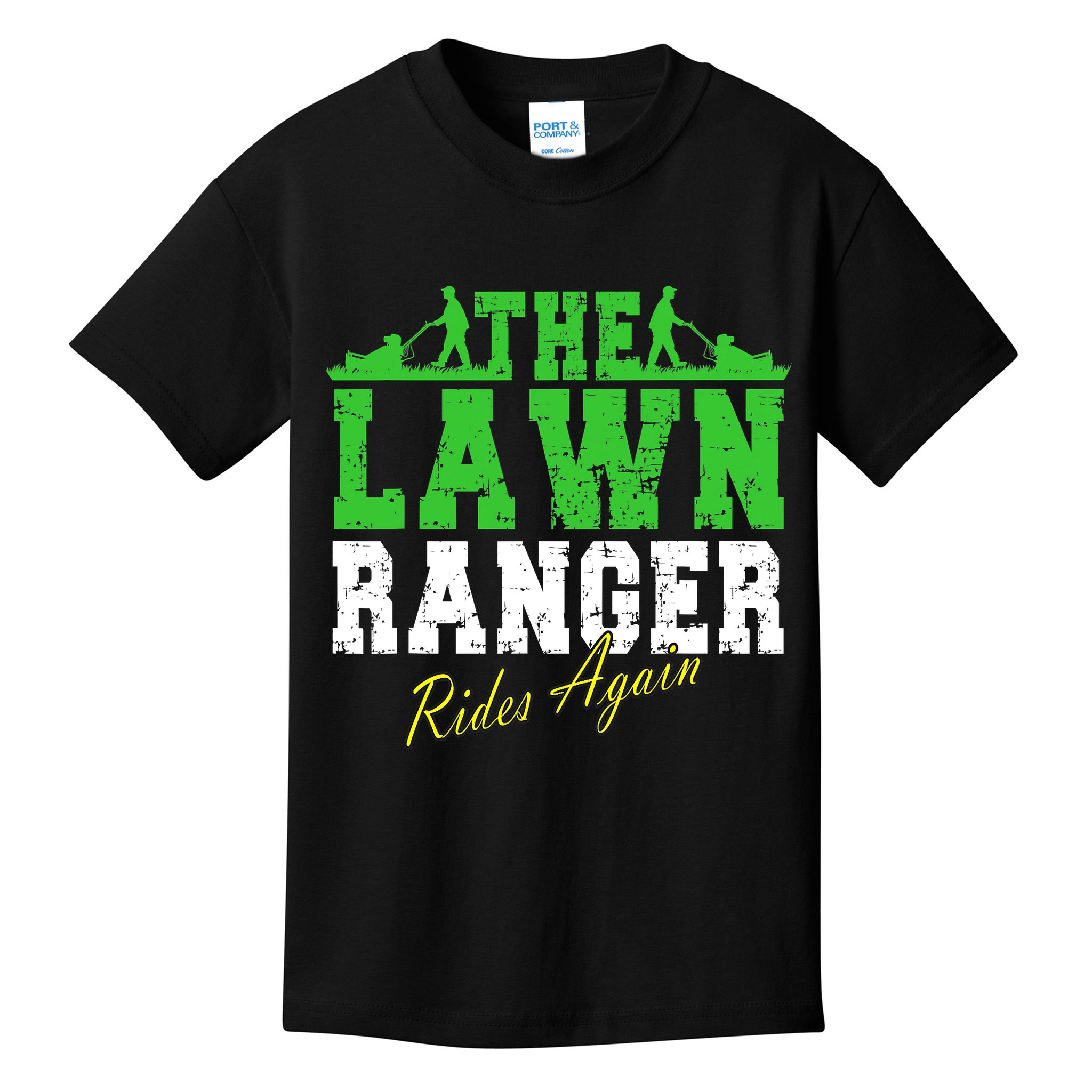 The Lawn Ranger Rides Again Lawn Mower Golf Kids T-Shirt