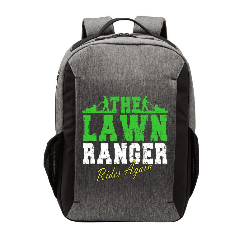 The Lawn Ranger Rides Again Lawn Mower Golf Vector Backpack