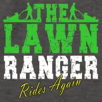 The Lawn Ranger Rides Again Lawn Mower Golf Vector Backpack
