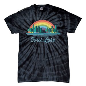 Torch Lake Rainbow Lake Souvenir Tie-Dye T-Shirt