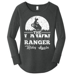 The Lawn Ranger Rides Again Cute Lawn Caretaker Women's Perfect Tri Tunic Long Sleeve Shirt